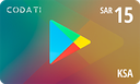 [CDGPSA0015] Google Play (KSA) - SAR 15