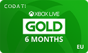 [CDXBEU06M] XBOX Live Gold (EUR) - 6 Months