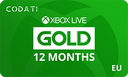 [CDXBEU12M] إكس بوكس لايف جولد (أوروبا) - 12 شهر