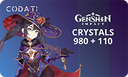 [CDGIGL0980] Genshin Impact - 980+110 Crystals