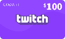 [CDTWIUS100] Twitch (USA) - $100