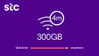 QuickNet (KSA) 300 GB - 4 Months