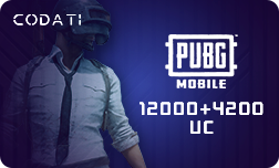 PUBG ($200) - 12000+4200 UC