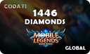 [CDMLGL1446] Mobile Legends (Global) - 1446 Diamonds