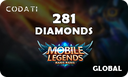 [CDMLGL0281] Mobile Legends (Global) - 281 Diamonds