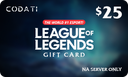 [CDLLNAUS25] League of Legends - $25 Server (NA)