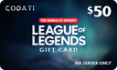 [CDLLNAUS50] League of Legends - $50 Server (NA)