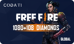 [CDFFGL1080] Free Fire (Global) - 1080+108 Diamonds